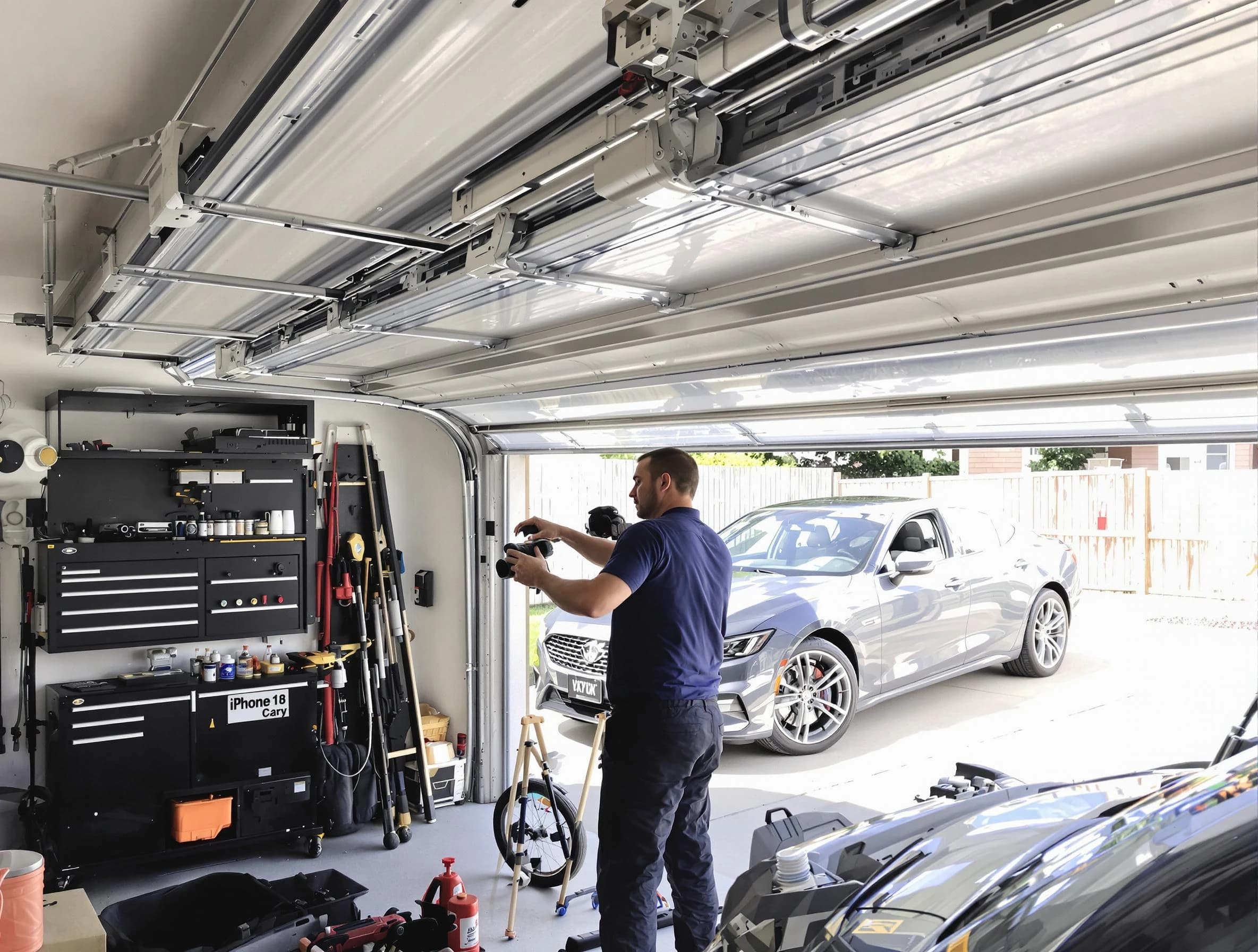 McCandless Garage Door Repair technician fixing noisy garage door in McCandless