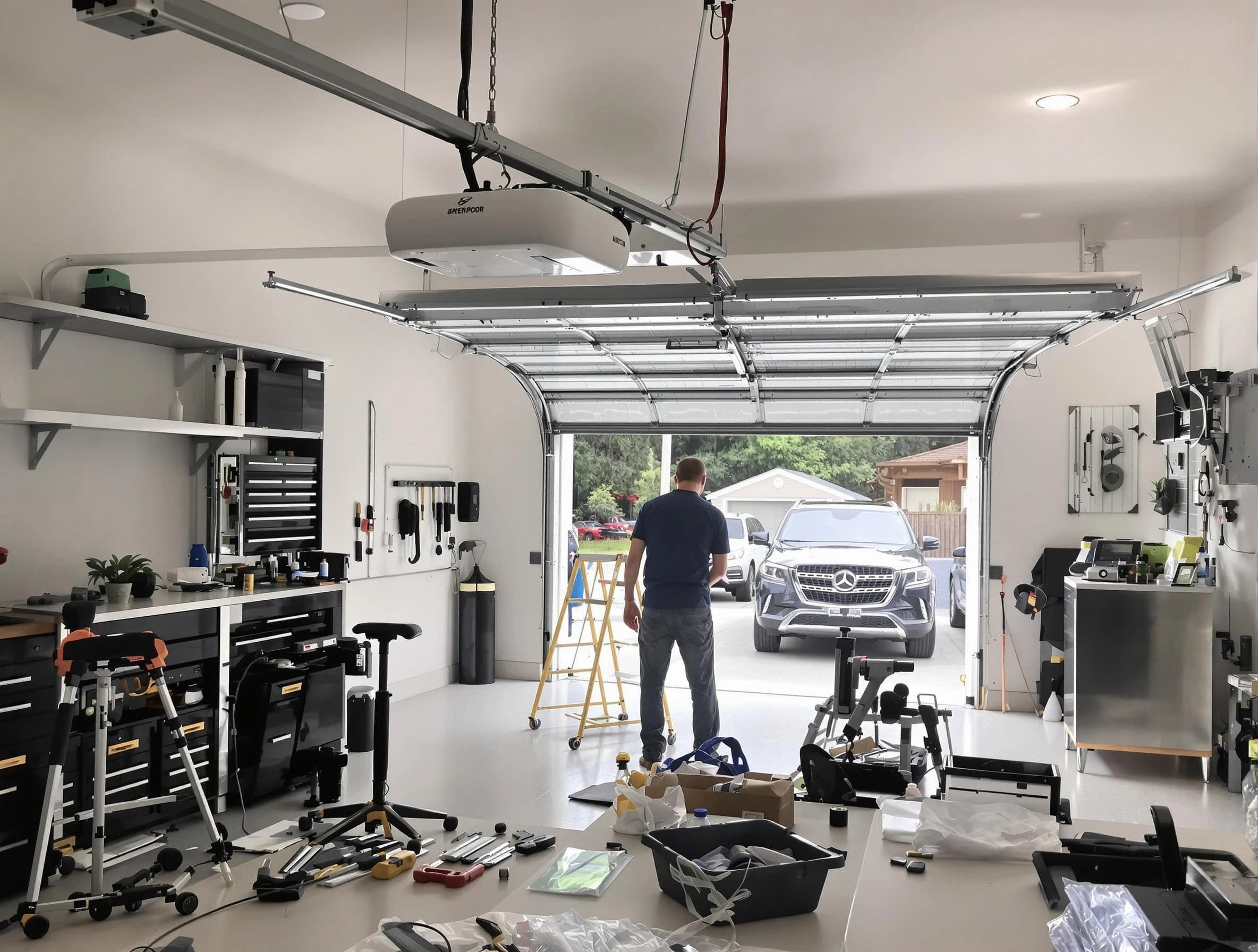 Garage door opener installation by McCandless Garage Door Repair in McCandless