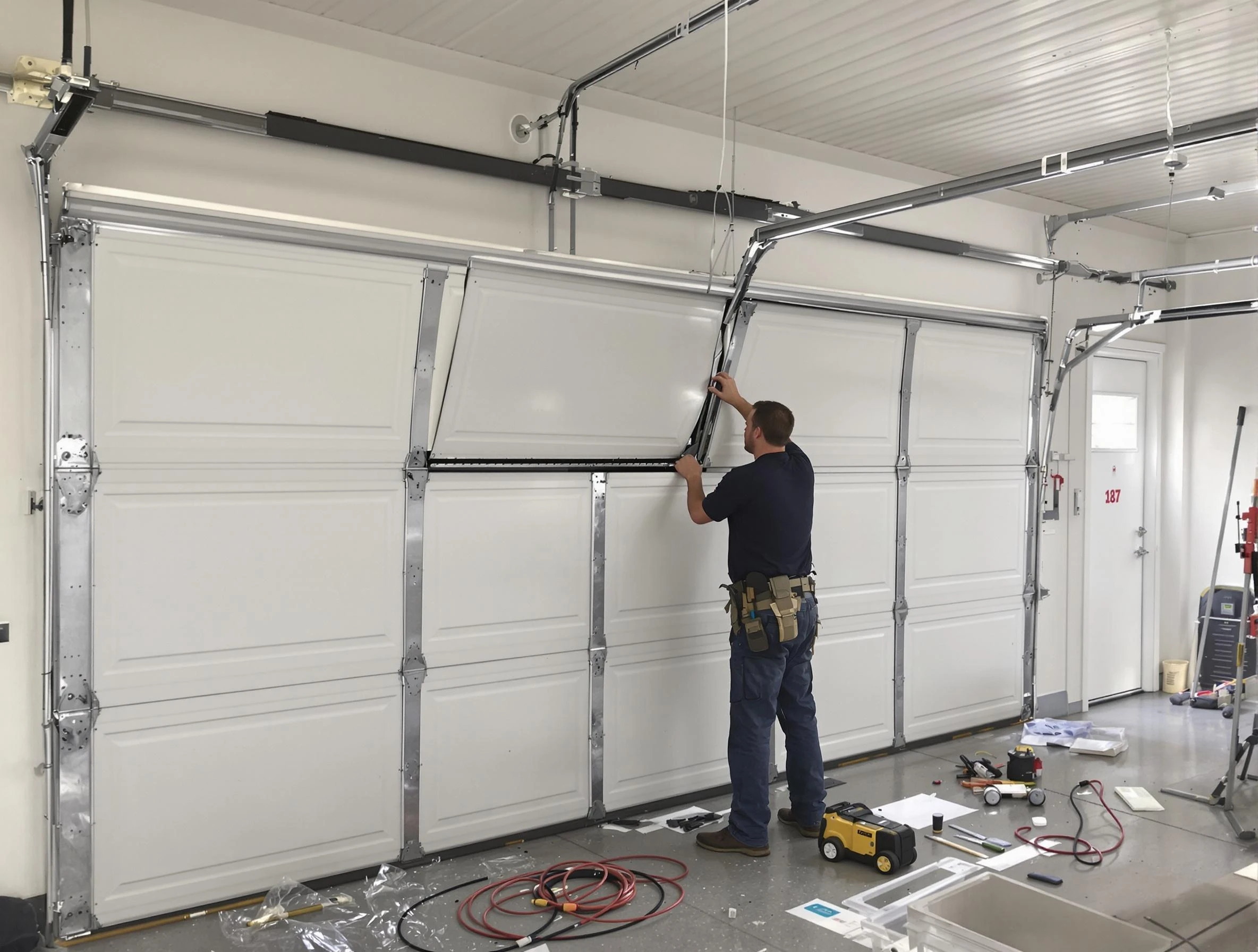 Garage Door Section Replacement in McCandless
