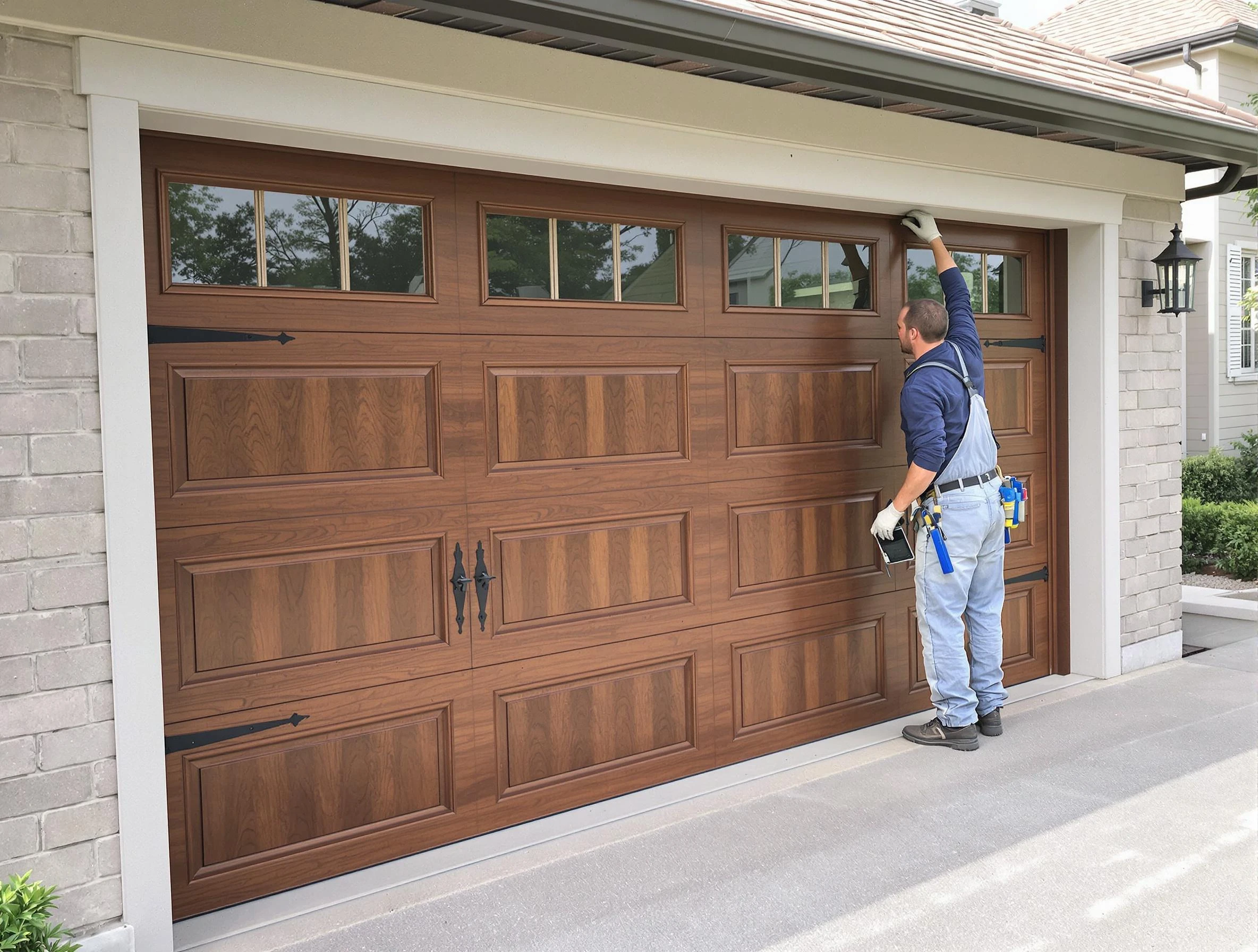 Custom garage door showcase by McCandless Garage Door Repair in McCandless
