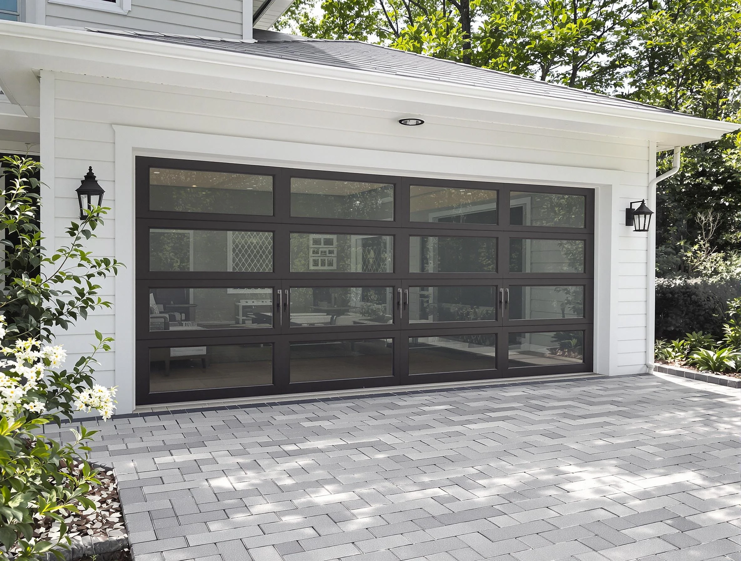 McCandless Garage Door Repair design specialist presenting custom garage door options to McCandless homeowner