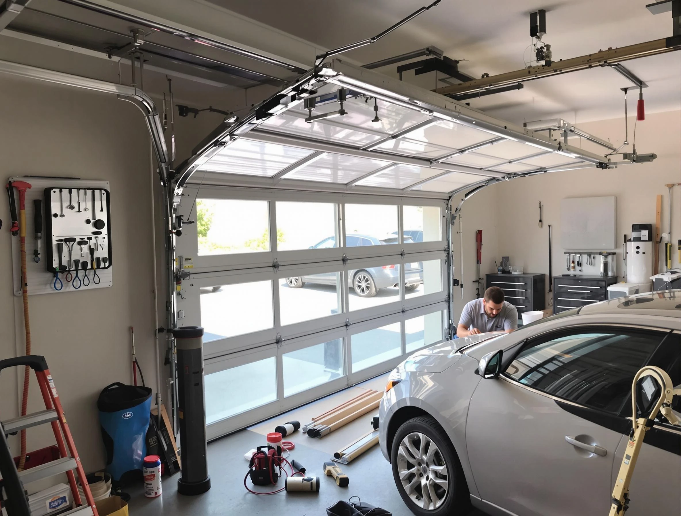 Garage door noise reduction service by McCandless Garage Door Repair in McCandless